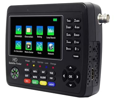 V10 Finder Max Misuratore di segnale del cercatore satellitare Supporto LCD 1080P da 4,3 pollici Facile da localizzare