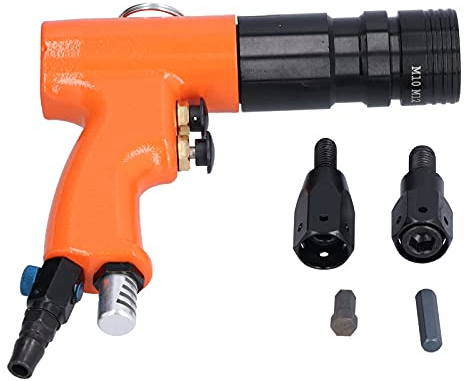 Haofy Pistolet à Rivets Pneumatique, Outil de Rivetage Efficace pour la Fabrication de Tôles et de Châssis avec Poignée Antidérapante pour Les Travailleurs des Machines