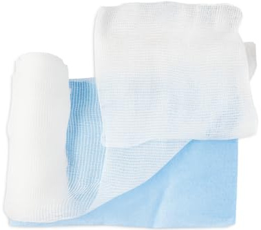 Pansements compressifs d’urgence CHUT First Aid – Tampon intégré 15×10 cm – Bande 4 m × 10 cm – Stériles – Pour plaies modérées à fortement exsudatives – Sachet de 6