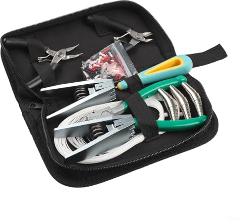 Set di attrezzi per racchette da squash da badminton, tennis, squash, con pinza per un controllo costante della tensione