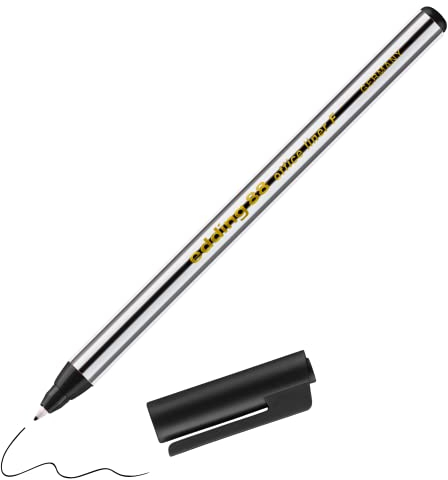 edding 88 - Fineliner - schwarz - 1 Stift - Rundspitze 0,6 mm - dünner Faserschreiber für feines und präzises Schreiben, Unterstreichen, Zeichnen - für Büro, Schule und Zuhause