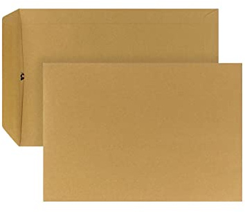POSTHORN Versandtasche B5 (500 Stück) - Geschäftspost und Co. - 90g/m² | selbstklebende Versandtaschen ohne Fenster - braune für die tägliche Korrespondenz - 250 x 176 x1mm