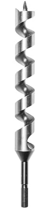 ENT 41095 Schlangenbohrer WS, Durchmesser (D) 32 mm, NL 250 mm, GL 320 mm, S 12 mm 6-kant
