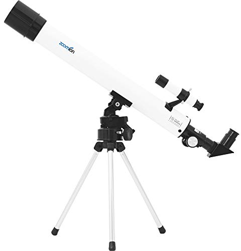 Zoomion Spaceboy 500 AZ | astronomisches Teleskop Fernrohr | für Einsteiger | Astronomie Set mit Stativ und Zubehör