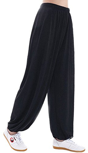 MESHIKAIER - Pantaloni sarouel super morbidi da uomo - Pantaloni per il tempo libero - Pantaloni a sbuffo - Pantaloni da yoga - Pantaloni sportivi per 4 stagioni, Nero , 3XL