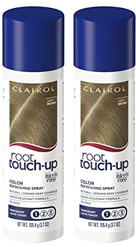 Clairol Root Touch-Up Temporary Spray, Light Brown Hair Color, 1.85 Ounce (Pack of 2)