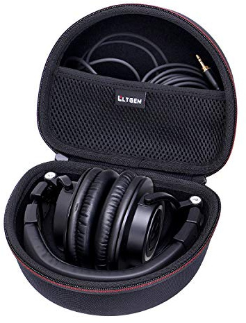 Headphone Case for Audio-Technica ATH-M30X / ATH-M50X / ATH-M40X / ATH-M50xBT2 / ATH-M50xBT2DS Headphones, Black