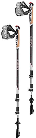 LEKI Goods, dunkelanthrazit-neonrot, 90-130cm