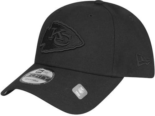 New Era 9Forty Snapback Cap - Full Black Kansas City Chiefs