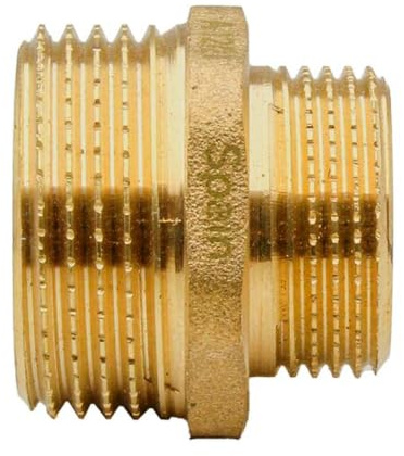 RIEGOPRO Machón reducido fabricado en latón. (1 x 3/4)