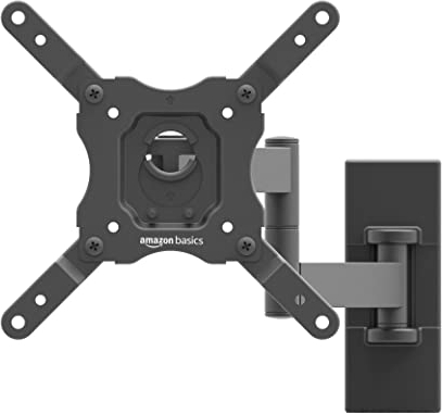 Amazon Basics Supporto a parete per TV Full Motion, si adatta a TV da 12 pollici a 40 pollici, 30.5 - 101.6 cm e VESA 200 x 200, Nero