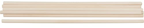 VBS Rundstäbe 50 cm Holzstab unbehandelt Länge 50 cm Material Holz ideal für Bastelprojekte und DIY