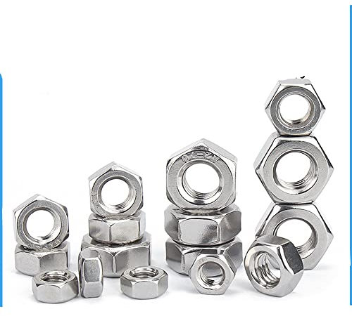 Tuerca hexagonal Contratuerca 2-56 4-40 6-32 8-32 10-24 10-32 12-24 3/16 5/16 1/4 3/8 7/16 1/2 5/8 3/4 7/16 Acero inoxidable 304-3 16 24 20 piezas
