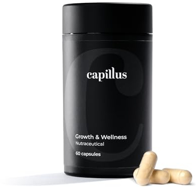 Capillus Hair Growth Vitamins for Women, Hair Supplements for Hair Growth Men, Biotin, Keratin & Cynatine HNS Hair Regrowth Products Hair Vitamins for Faster Hair Growth 60 Capsules