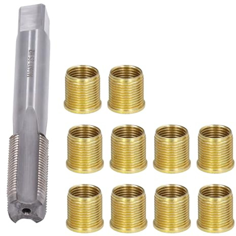 M16x1,25 Gewindebohrer, Gewindeeinsätze Standardgrößen Präzise Verarbeitung Hitzebeständig Professionell für 14mmx1,25mm Gewinde Zündkerze