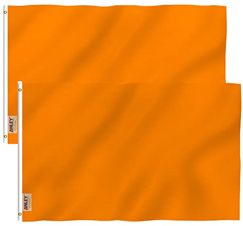 Anley Pack de 2 Fly Breeze Bandera de orgullo de progreso de 3x5 pies,resistente a la decoloración y doble costura, bandera LGBT lesbiana transgénero arcoíris de poliéster con ojales de latón