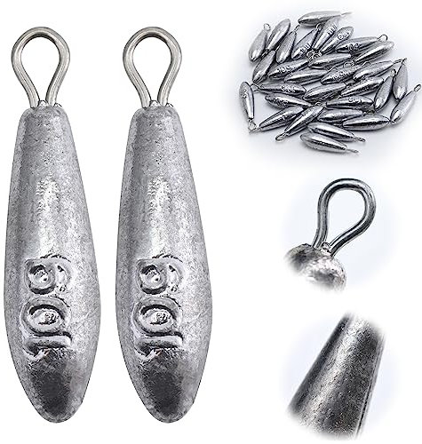 Goture Birnenblei Angeln，Dropshot Blei,Bleigewichte,Blei Angeln,Angelblei 10g/20g/30g/40g/50g/60g/70g/80g/100g/120g,Angelblei Kit,Angeln Sinker,Angeln Drop Shot Stabblei