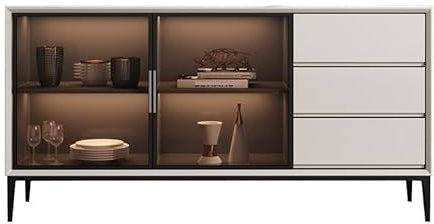 LAPADULA Konsolenschrank Sideboard, Weinschrank, modern, schlicht, for Wohnzimmer, Spind, for Zuhause, Küche, Lagerschränke, Barschrank Buffet-Aufbewahrungsschrank (Color : B, Size : 120 * 40 * 85cm)