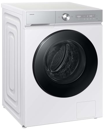 Samsung WD11DB8B85GHU2 Bespoke AI Waschtrockner, 11+6 kg, Extra energiesparend, EEK: D/A (-10%), Waschmaschine und Trockner in einem, QuickDrive, AI Ecobubble, AI Wash, SuperSpeed 39 Min., Weiß