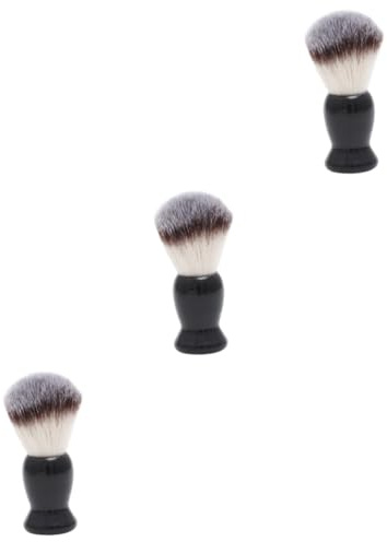 minkissy 3stücke Nylon Rasierpinsel Für Männer Professionelles Bartpflege-tool Geruchlos Für Barttypen Für Optimale Rasur Und Gesichtsreinigung Unterwegs