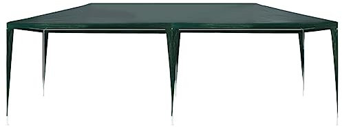 Pavilion Shelter Carport Pavillion - Partyzelt 3x6 m PE Grün für Camping Festival Events Garten