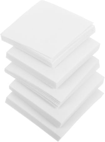 KONTONTY 50stücke Keramikfaserpapier Feuerfestes Dichtungsmaterial Für Brennöfen Isolierplatten Weiße Filzplatten Mit Hochtemperaturschutz Für Töpferofenprojekte