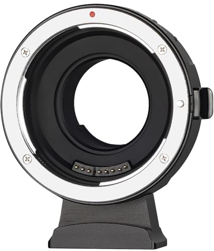 EF-M1 Autofokus Metall Objektiv-Adapter kompatibel mit Canon EF Objektiven auf M4/3 Kameras Iumix/oIympus/BMPCC (MFT-Mount)