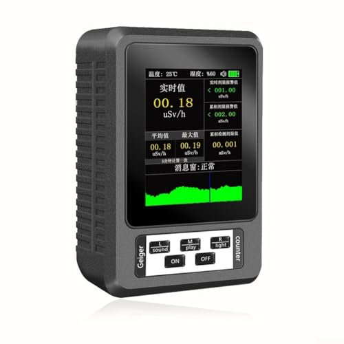 Contatore Geiger Rilevatore di Radiazioni Nucleari, Schermo Retroilluminazione Digitale Dosimetro Radiazioni Personali Beta Gamma X-Ray Monitor, Contatore Nucleare in Tempo Reale
