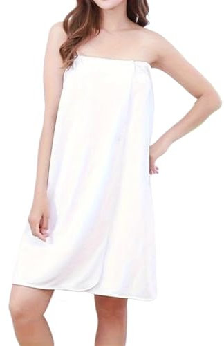 Asciugamani Da Bagno Avvolti 2 pezzi gonna da bagno da donna gonna a tubo telo da bagno bagno sauna asciugamani morbidi assorbenti salone di bellezza bagno spa avvolgente Per Bagno,Sauna(WHITE)