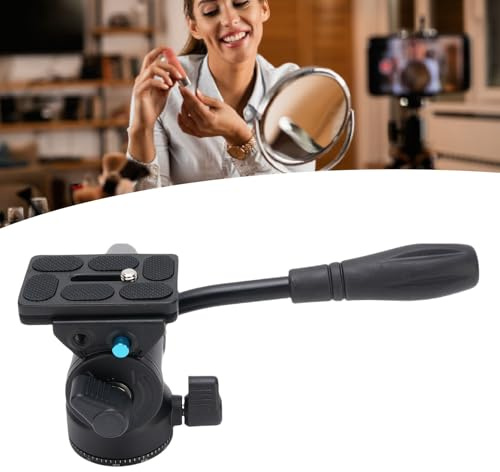 BAFOVY 360 ° Fluid Kopf Video Stativ Kopf DSLR Kamera Fluid Kopf mit Stahl Griff 5kg Tragfähigkeit für Panorama Fotografie Video Grafie