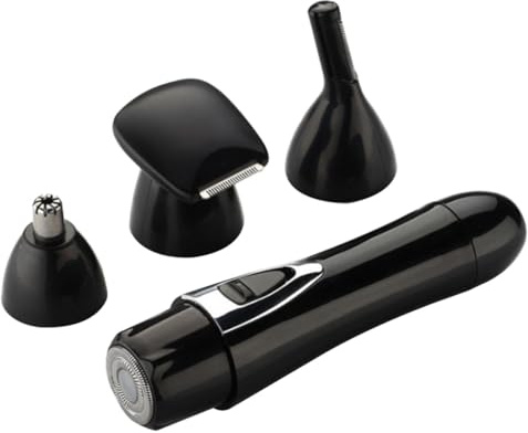 Recortador de Vello Nasal Recargable USB de ABS Compacto | Afeitadora Electrica, Diseño Negro Portátil, para Mujeres y Hombres, Formato Compacto