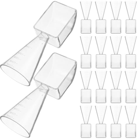 Homoyoyo Spoon Dosatore per Maschere Viso in Plastica Scala Graduata da 20 Pezzi per Skincare e Cucina