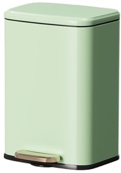 Poubelle Cuisine Poubelle de Recyclage Domestique 9L en Acier Inoxydable for la Cuisine, avec Seau intérieur Amovible, pédale et Fermeture amortie pour Office(Green)