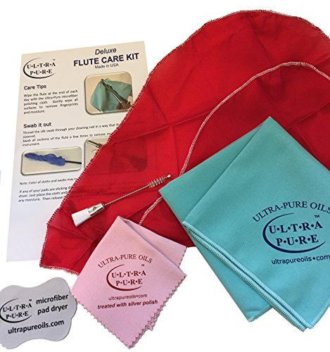 Ultra-Pure Deluxe Flute Care Kit - Real Silk Swab
