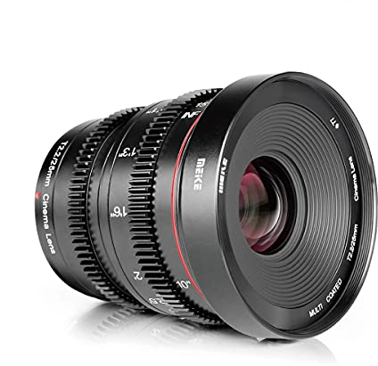 Meike 25mm T2.2 Manual Focus Prime Mini Cinema Lens for Micro Four Thirds MFT M43 Mount Cameras