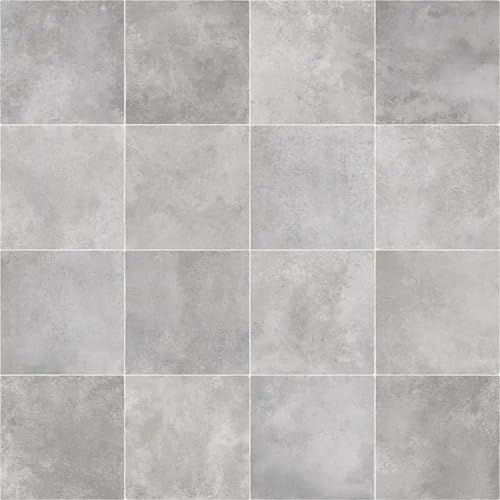 VINYL FLOORING UK Tile Effect Non Slip Vinyl Flooring Roll Home Office Kitchen Bedroom Bathroom Lino 2M 3M 4M (1m(L) X 2m(W) (3'3 X 6'6), 5537)