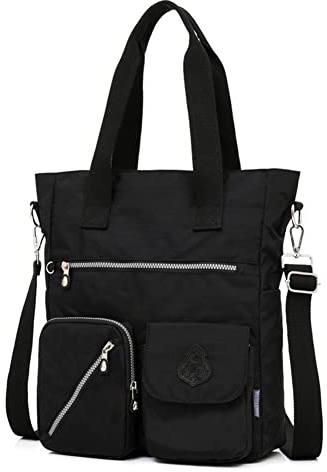 Estwell Umhängetasche Damen Große Schultertasche Crossover Handtasche Wasserdicht Nylon Damenhandtaschen Mode Multi Taschen Schultertasche