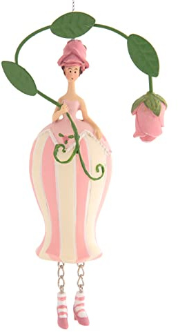 Blumenmädchen Figur Pompadour Rosen Dekofigur zum Hängen Kunstblume zum Aufhängen Blumenampel innen Deko Sommer Rosemarie Schulz Heidelberg