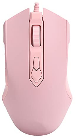 Sxhlseller Kabelgebundener Mauscomputer 7 Tasten 7-Fach DPI Einstellbarer RGB-Streamer Gaming-Maus Streamer-Computer Externes Eingabegerät DPI-Maus (Rosa)