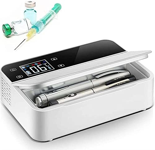 DEMCAY Glacière à insuline, Mini-réfrigérateur USB, glacière, réfrigérateur de médecine Portable électrique, réfrigérateur de Voiture de Voyage avec Batterie intégrée for Voiture, Voyage, Maison