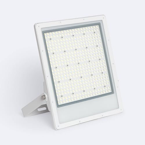 LEDKIA LIGHTING LED Fluter 200W Dimmbar TRIAC 170 lm/W IP65 ELEGANCE Slim PRO Weiss Für Garten, Terrasse, Patio, 4000K 60º Neutralweiß