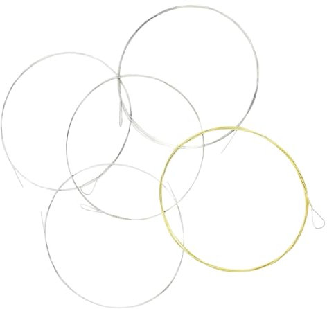 Toyvian 5stücke Professionelle Saiten-banjo-saiten Langlebige Beschichtung Kupferlegierung Vielseitige Instrumentenzubehör Für Banjo Für Musikliebhaber Und Professionelle Spieler