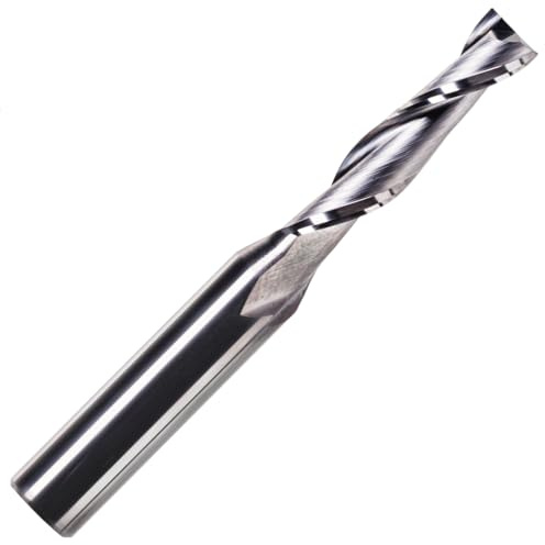 Rennie Tool 6mm x 22mm x 1/4 Shank Carbide Spiral 2F Up Cut Router Bit | For Wood, Hardwood, Softwood, MDF, Plywood, PVC & Acrylic. Solid Carbide 2 Flute Spiral 6mm Router Cutter Bit
