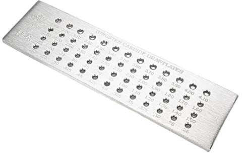 Placa de Tracción de Carburo de Tungsteno Duradera, Placa de Tracción de Alambre de 0,26 Mm a 4,10 Mm, para Fabricación de Joyas