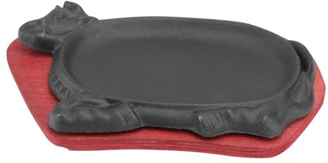 Amosfun Baking Dish Non Stick Cooking Trays BBQ Dish Beef Steak Plate Stain Resistant