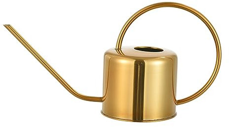 Happyyami Pflanzen-gießkanne Aus Mit Langem Auslauf Gießkessel Für Sukkulenten Gartengerät Gold