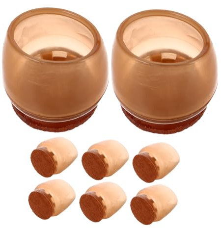 OSALADI Protège-Pieds De Chaise Silencieux 8 Pièces Couvre-Pieds Antidérapants pour Table Et Chaise Protection Sol sans Bruit Facile À Installer