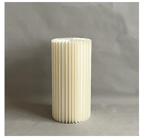 GLFNB Soporte de Pedestal de exhibición de columnas de Papel Plegables, Soporte de Pedestal cilíndrico de cartón para decoración de Fiestas, Soporte de Flores de Pilar Romano para Mesa de postres