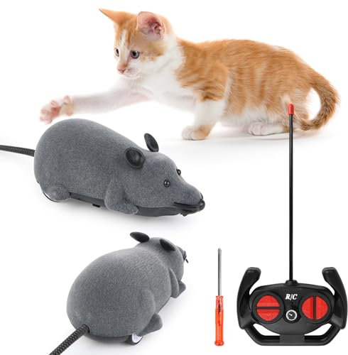 Souris télécommandée pour chat, jouet interactif et amusant pour chat