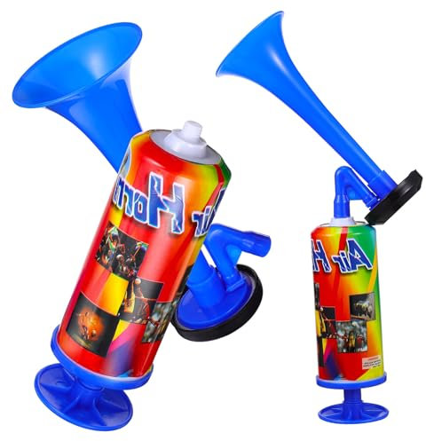 TINEASUR Handheld Luftdruckhörner Blaues Signalhorn Für Fußballspiele Partys Und Sportveranstaltungen Ideal Als Partygeschenk Und Zur Unterstützung Bei Sportevents